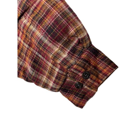 Dickies Men's L Flannel Plaid Jacket Coat Vintage Y2K Work Barn Hooded Lined NWT - Picture 11 of 12